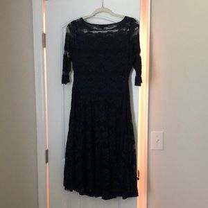 Dark blue lace dress